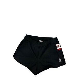Reebok Womens Relaxed Studio Shorts XXL Black Activewear Athletic Short